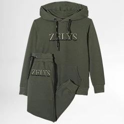 Offres 👍 Ensemble De Survetement Enfant Kista Vert Kaki de Zelys Paris 😍