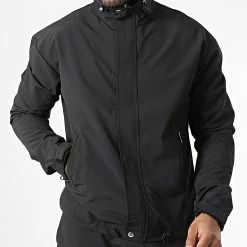 Promo 👏 Ensemble Veste Zippée Et Pantalon Cargo Travis Noir de Zelys Paris 🌟 -Zelys Paris Soldes Boutique zelys paris 346362 TRAVIS BLACK 20221103T115343 03