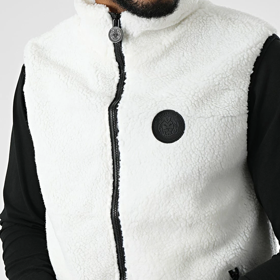 Grosses soldes 🎉 Veste Zippée Fourrure Mouton Sans Manches Pecora Blanc de Zelys Paris ⌛ 4 Grosses soldes 🎉 Veste Zippée Fourrure Mouton Sans Manches Pecora Blanc de Zelys Paris ⌛ – Image 2