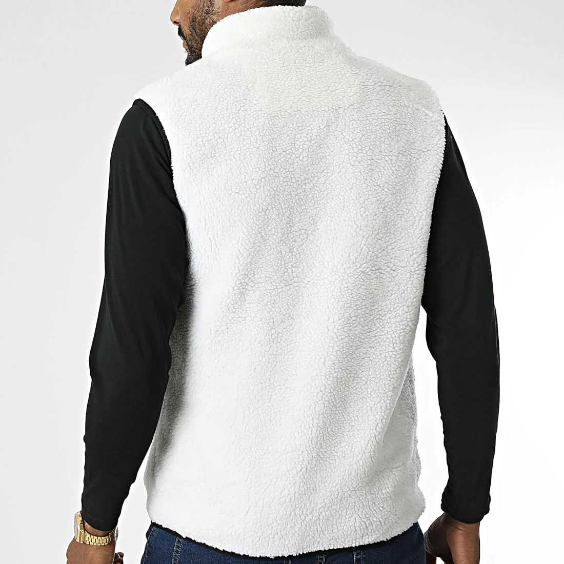 Grosses soldes 🎉 Veste Zippée Fourrure Mouton Sans Manches Pecora Blanc de Zelys Paris ⌛ 6 Grosses soldes 🎉 Veste Zippée Fourrure Mouton Sans Manches Pecora Blanc de Zelys Paris ⌛ – Image 4