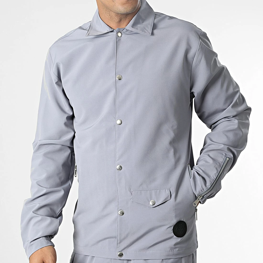 Coupon ✔️ Ensemble veste et Pantalon Cargo Giovani Gris de Zelys Paris 🛒 5 Coupon ✔️ Ensemble veste et Pantalon Cargo Giovani Gris de Zelys Paris 🛒 – Image 3