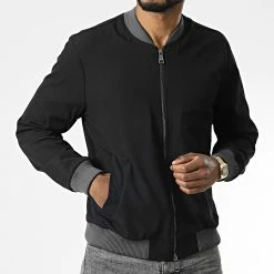 Meilleure affaire ✨ Veste Zippée Carl Noir de Zelys Paris 🎁 -Zelys Paris Soldes Boutique zelys paris 346401 CARL BLACK ANTHRACITE 20221031T150102 03