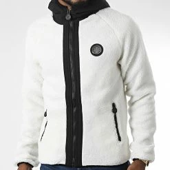 Offres ✨ Veste Zippée Capuche Mouton Oveja Blanc de Zelys Paris 🛒