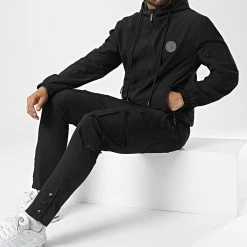 Bon marché 🔔 Ensemble Cargo Raps Noir de Zelys Paris ⭐