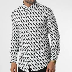 Acheter 😀 Chemise Manches Longues Alto Blanc Noir Gris de Zelys Paris 😉 -Zelys Paris Soldes Boutique zelys paris 346438 LTO GREY 20221104T153017 03