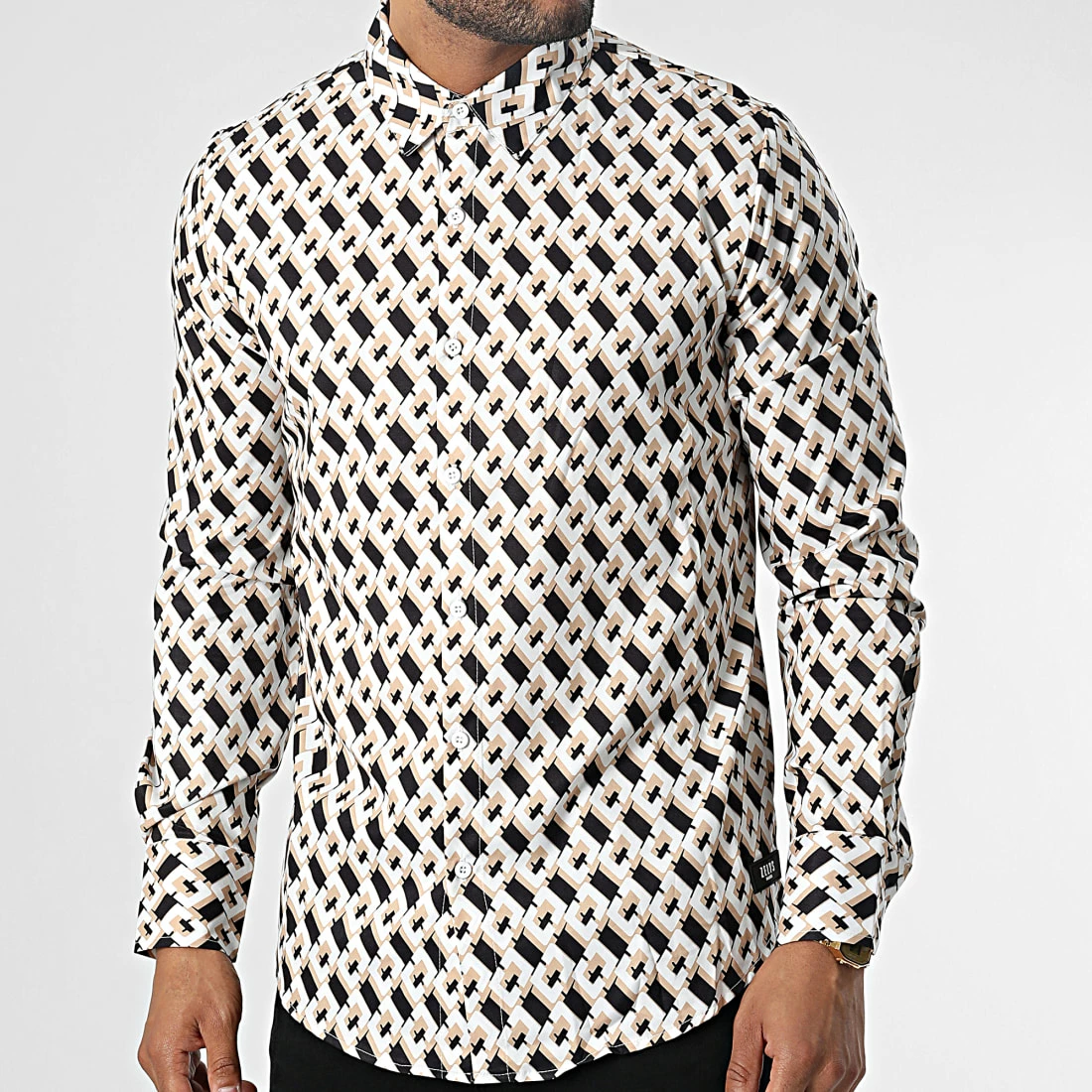 Meilleur prix ❤️ Chemise Manches Longues Alto Blanc Beige Noir de Zelys Paris ⭐ 3 Meilleur prix ❤️ Chemise Manches Longues Alto Blanc Beige Noir de Zelys Paris ⭐