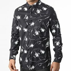 Promo ✔️ Chemise Manches Longues Adam Noir de Zelys Paris 🎁