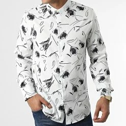 Le moins cher 🤩 Chemise Manches Longues Adam Blanc de Zelys Paris 👍