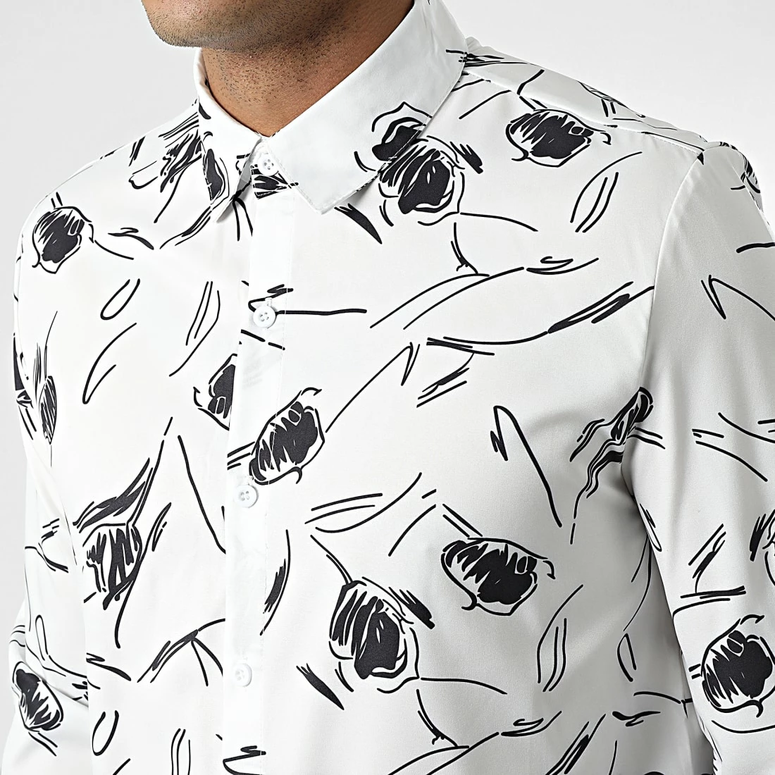 Le moins cher 🤩 Chemise Manches Longues Adam Blanc de Zelys Paris 👍 4 Le moins cher 🤩 Chemise Manches Longues Adam Blanc de Zelys Paris 👍 – Image 2