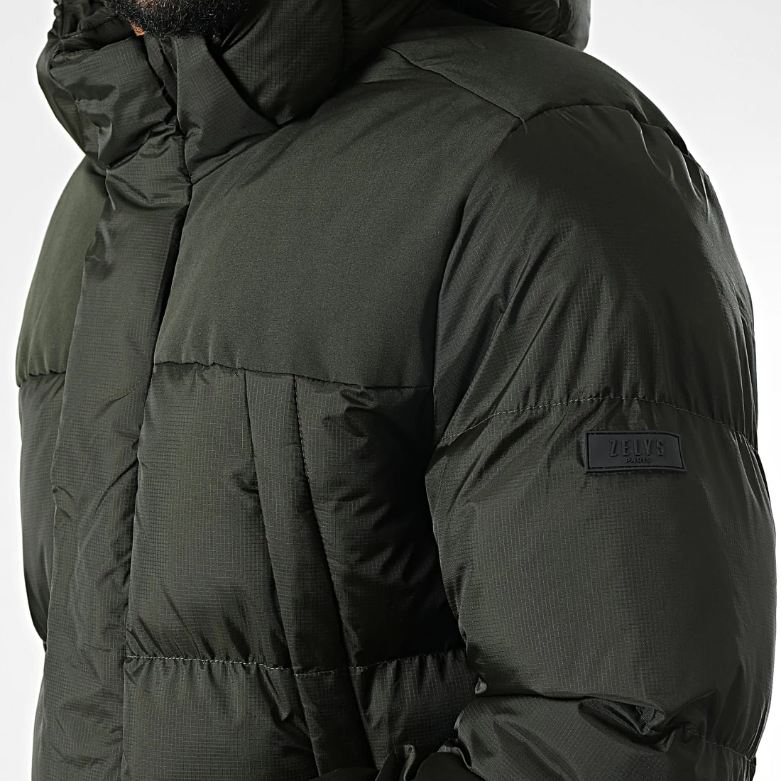 Nouveau ❤️ Doudoune Longue A Capuche Floki Vert Kaki de Zelys Paris 🛒 4 Nouveau ❤️ Doudoune Longue A Capuche Floki Vert Kaki de Zelys Paris 🛒 – Image 2