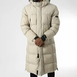 Nouveau 🎉 Doudoune Capuche Longue Floki Beige de Zelys Paris ⌛ -Zelys Paris Soldes Boutique zelys paris 346471 FLOKI BEIGE 20221031T150531 03