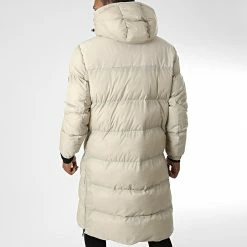 Nouveau 🎉 Doudoune Capuche Longue Floki Beige de Zelys Paris ⌛ -Zelys Paris Soldes Boutique zelys paris 346471 FLOKI BEIGE 20221031T150532 04